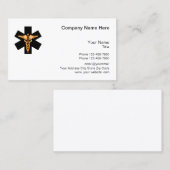 Carte De Visite Hôpital Modèle classique Médicale Logo (Devant / Derrière)