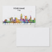 CARTE DE VISITE HORIZON DE CLEVELAND, OHIO (Devant / Derrière)