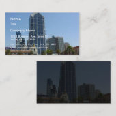 Carte De Visite Horizon de High Rise de bâtiments de San Diego (Devant / Derrière)