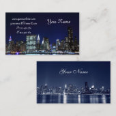 Carte De Visite Horizon de Midtown Manhattan, New York City (Devant / Derrière)