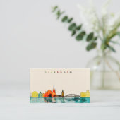 Carte De Visite Horizon de ville de Stockholm (Debout devant)