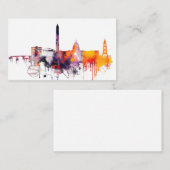 Carte De Visite Horizon de Washington DC d'aquarelle (Devant / Derrière)