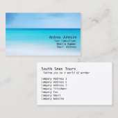 Carte de visite Horizon Mer Bleue (Devant / Derrière)