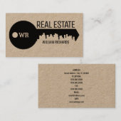 Carte De Visite Horizon principal papier d'emballage de ville (Devant / Derrière)