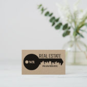 Carte De Visite Horizon principal papier d'emballage de ville (Debout devant)