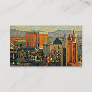 Carte De Visite Horizon vintage de Las Vegas