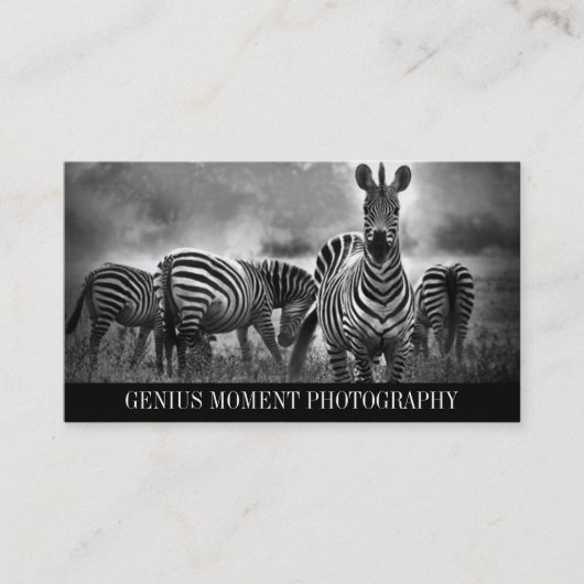 Carte de visite horizontal de photo (Devant)