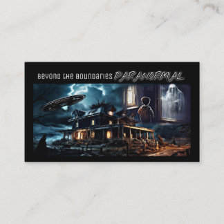 Carte de visite horizontal Dee Paranormal avec pho