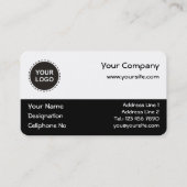 Carte de visite horizontal du code QR (Devant)