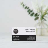 Carte de visite horizontal du code QR (Debout devant)