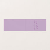 Carte de visite horizontal plié de livre (Intérieur déplié)