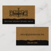 Carte de visite horizontal régulier de FOURGIVEN (Devant / Derrière)