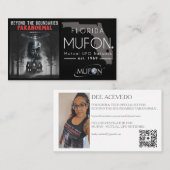 Carte de visite horizontale Dee Paranormal avec ph (Devant / Derrière)