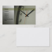 Carte De Visite Horloge (Devant / Derrière)