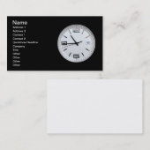 Carte De Visite Horloge (Devant / Derrière)