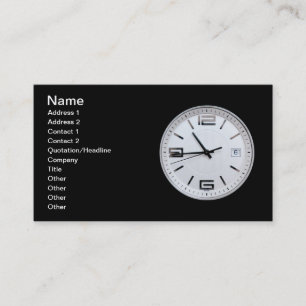Carte De Visite Horloge