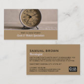 Carte De Visite Horloge d'alarme classique, Horologue (Devant / Derrière)
