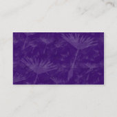 Carte De Visite Horloge Dandylion Rocheuse - Violet (Dos)