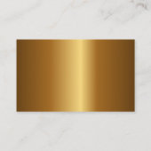 Carte De Visite Horloge Steampunk avec des engrenages anciens (Dos)