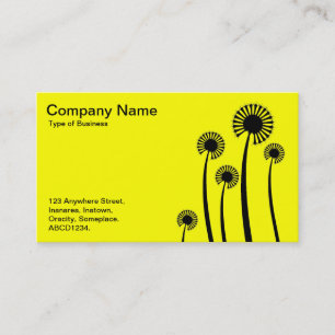 Carte De Visite Horloges DandyLion - Noir et Jaune