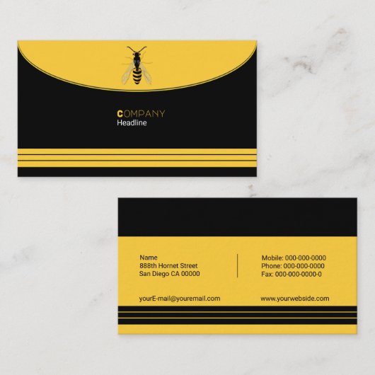 Carte De Visite Hornet (Devant / Derrière)