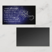 Carte De Visite Horoscope de Scorpion (Devant / Derrière)