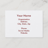 Carte De Visite Horoscope Mandala (Dos)