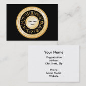 Carte De Visite Horoscope Mandala (Devant / Derrière)