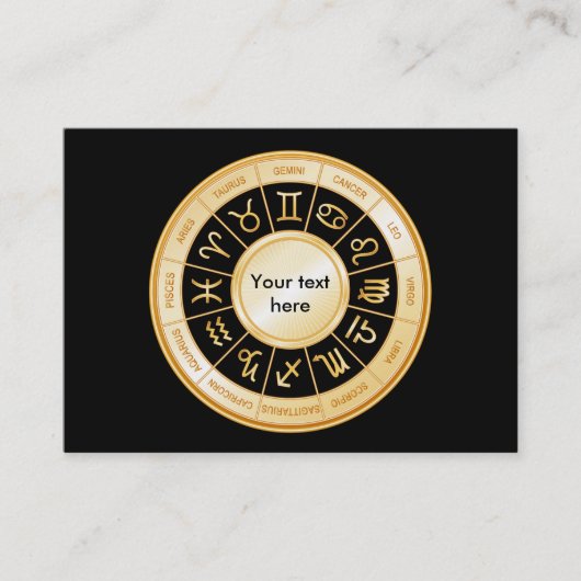 Carte De Visite Horoscope Mandala (Devant)
