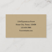 Carte De Visite Horse Boarding Country Farm (Dos)