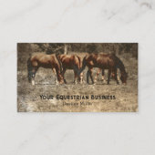 Carte De Visite Horse Boarding Country Farm (Devant)