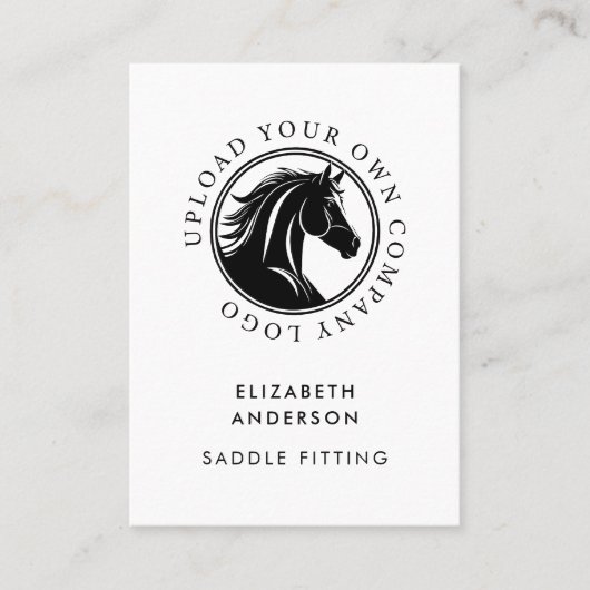 Carte De Visite Horse Equestria Business Logo QR Code (Devant)