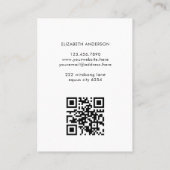 Carte De Visite Horse Equestria Business Logo QR Code (Dos)