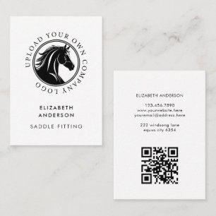 Carte De Visite Horse Equestria Business Logo QR Code