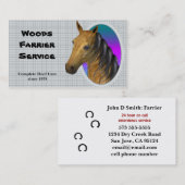 Carte de visite Horse Farrier (Devant / Derrière)