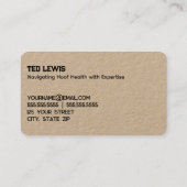 Carte De Visite Horse Farrier (Dos)