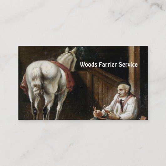Carte de visite Horse Farrier (Devant)