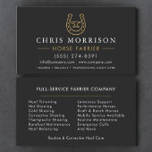 Carte De Visite Horse Farrier Blacksmith