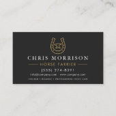 Carte De Visite Horse Farrier Blacksmith (Devant)