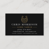 Carte De Visite Horse Farrier QR Code (Devant)