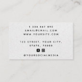 Carte De Visite Horse Horseshoe Gris Kraft moniteur d'équitation p (Dos)