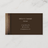 Carte De Visite Horse Ranch (Dos)