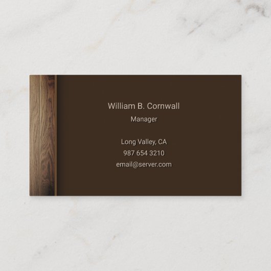 Carte De Visite Horse Ranch (Dos)