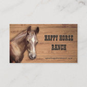 Carte De Visite Horse Ranch (Devant)