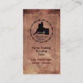 Carte De Visite Horse Ranch Business Votre Logo Code QR (Devant)
