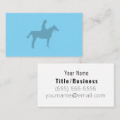 Carte De Visite Horse Silhouette Small Notepad (Devant / Derrière)