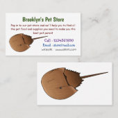 Carte De Visite Horseshoe crab (Devant / Derrière)