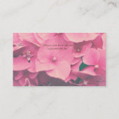 Carte De Visite Hortensia (Dos)