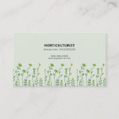 Carte De Visite Horticulteur (Devant)