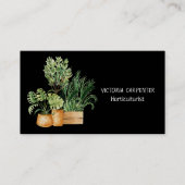 Carte De Visite Horticulteur Plantes verts (Devant)